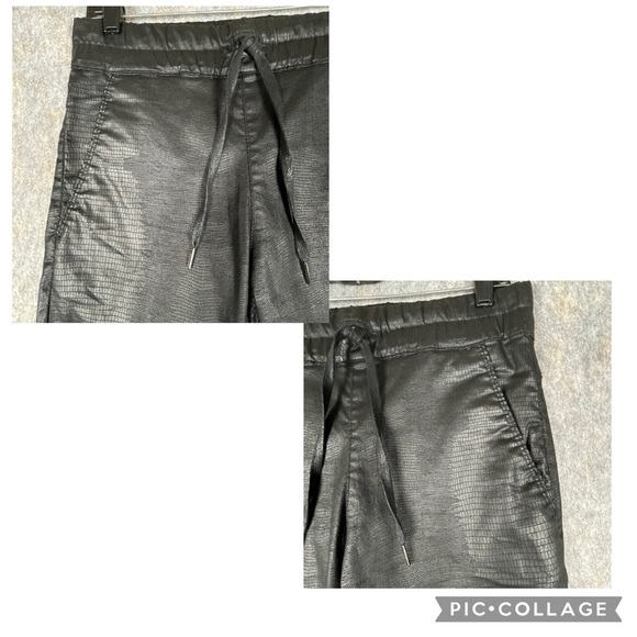 Bevy Flog Shely Snake Cro Print Drawstring Chic Classy Stylish Pant - Sz 27 - Picture 6 of 14